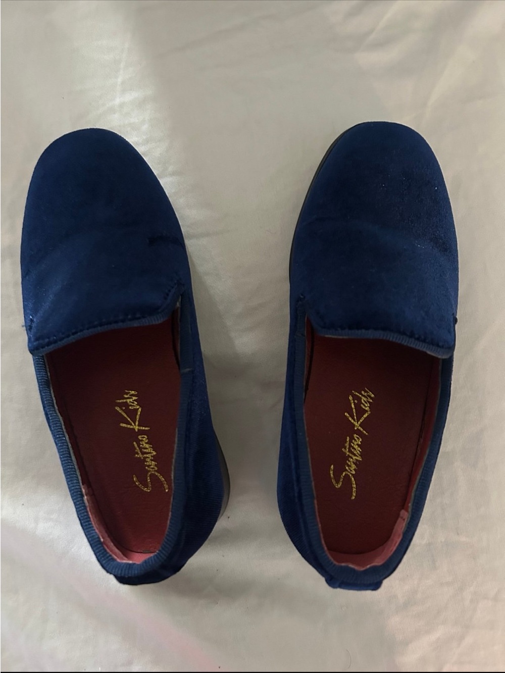 Men's Navy Suede Slip-On Loafers